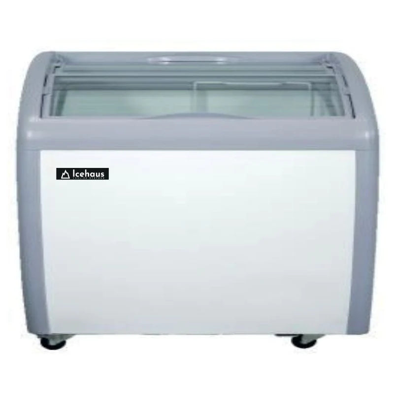 Congelador Paletero tapa cristal curvo IceHaus CHPC260 capacidad de 260 litros