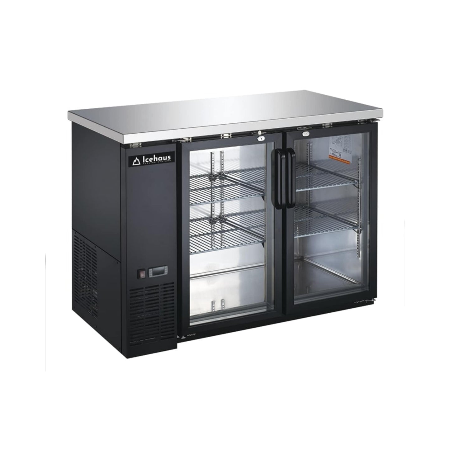 Refrigerador comercial contra barra Icehaus 11 pies rango temperatura 0° a 4°C 115V