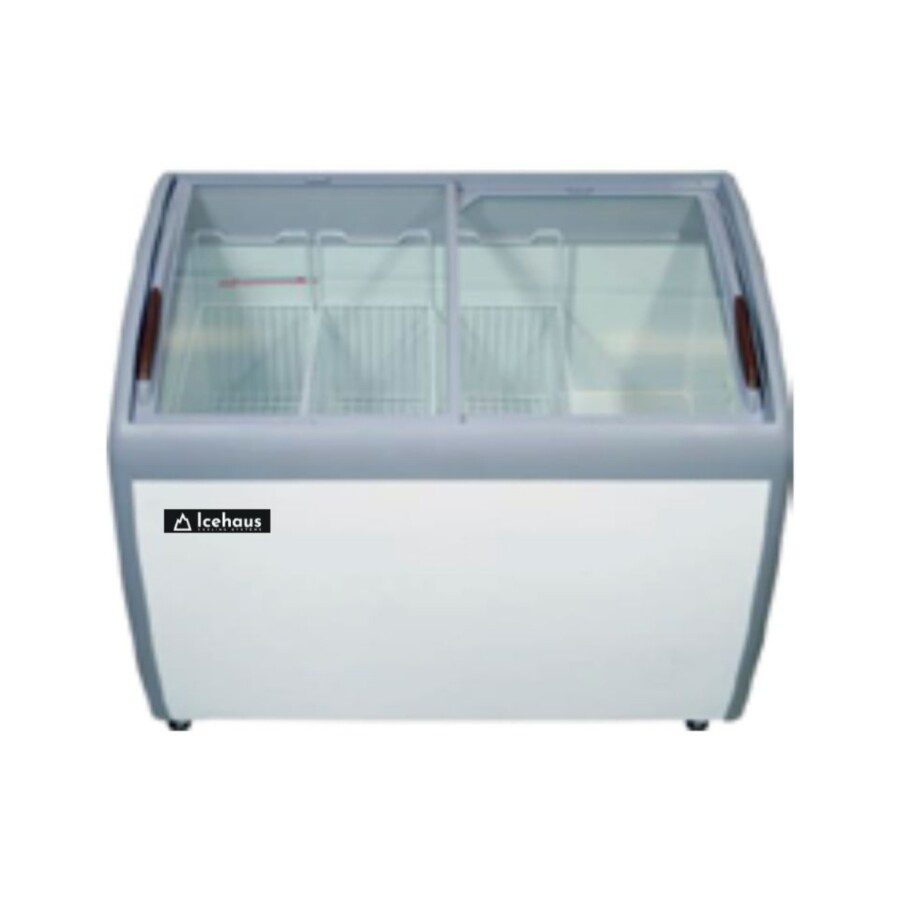 Congelador Paletero tapa cristal curvo IceHaus CHPC460 capacidad de 460 litros