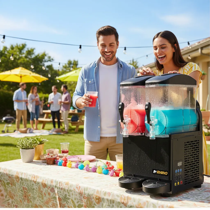 Máquina Granizadora Comercial Rhino 2 Tanques Magra-2T