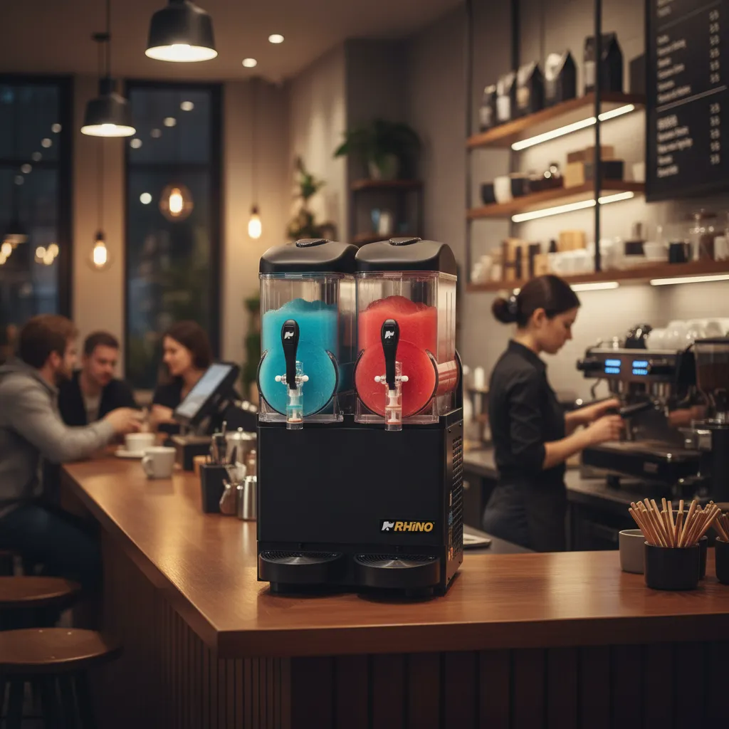 Máquina Granizadora Comercial Rhino 2 Tanques Magra-2T