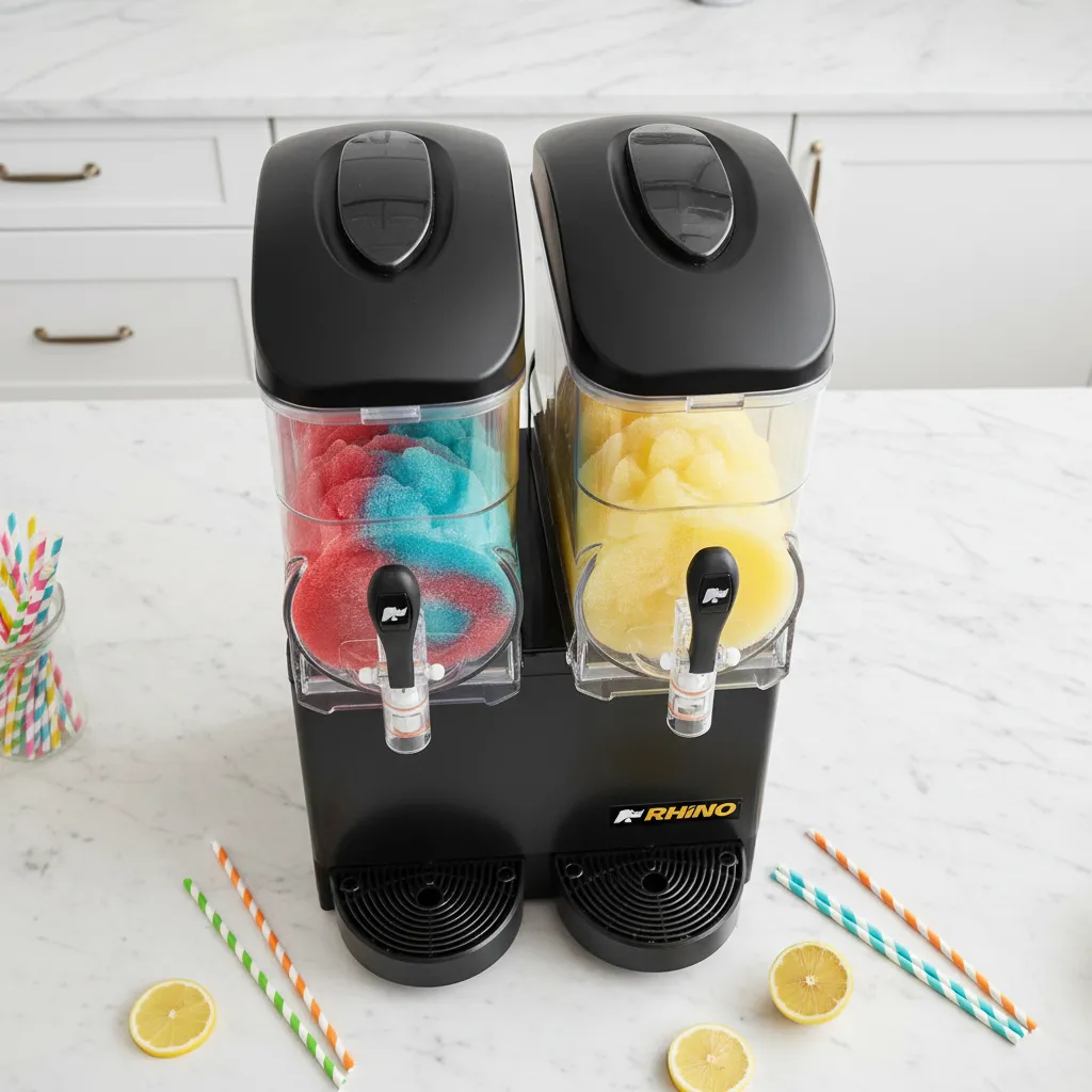 Máquina Granizadora Comercial Rhino 2 Tanques Magra-2T