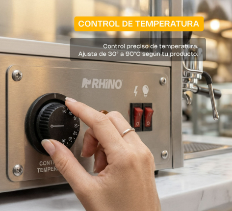 Vitrina Caliente sobre Mostrador 160L VICAMO160L / RHINO