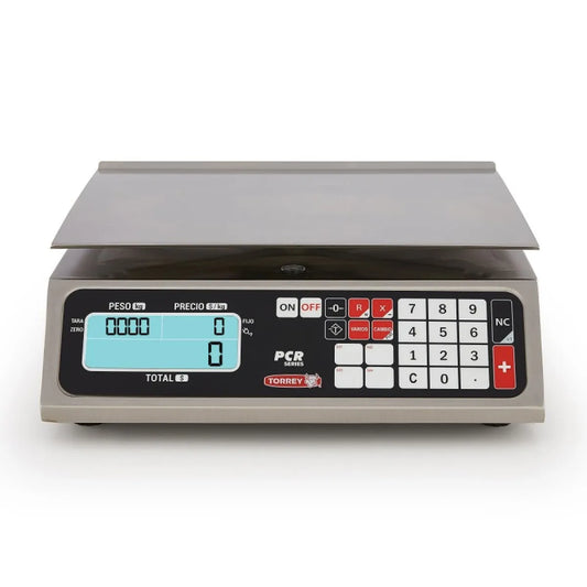 Báscula Digital Torrey Pcr-40 40kg Conexión A Pc Acero Inoxidable Precisión de 5 gramos Batería recargable