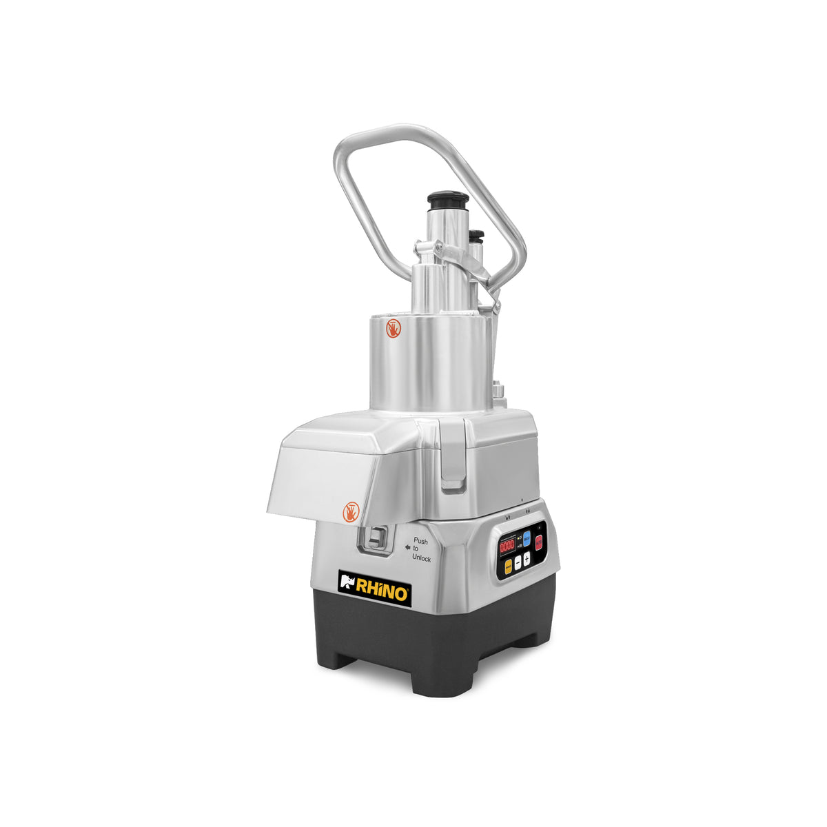 Procesador De Alimentos Rhino Proco-1500 Con 1500 W Y 5 Discos Para Picar, Rallar, Rebanar y Triturar