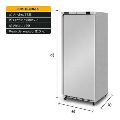 Refrigerador Vertical Rhino Revesol23 0°c A 4°c 23 Pies