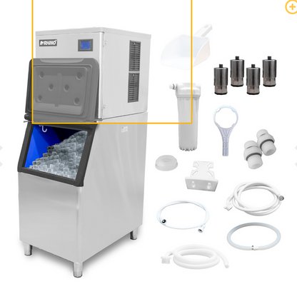 Fabrica De Hielo Comercial Rhino Fahiel200 Cubo 2.2cm 115V Capacidad de producción diaria: 200 kg