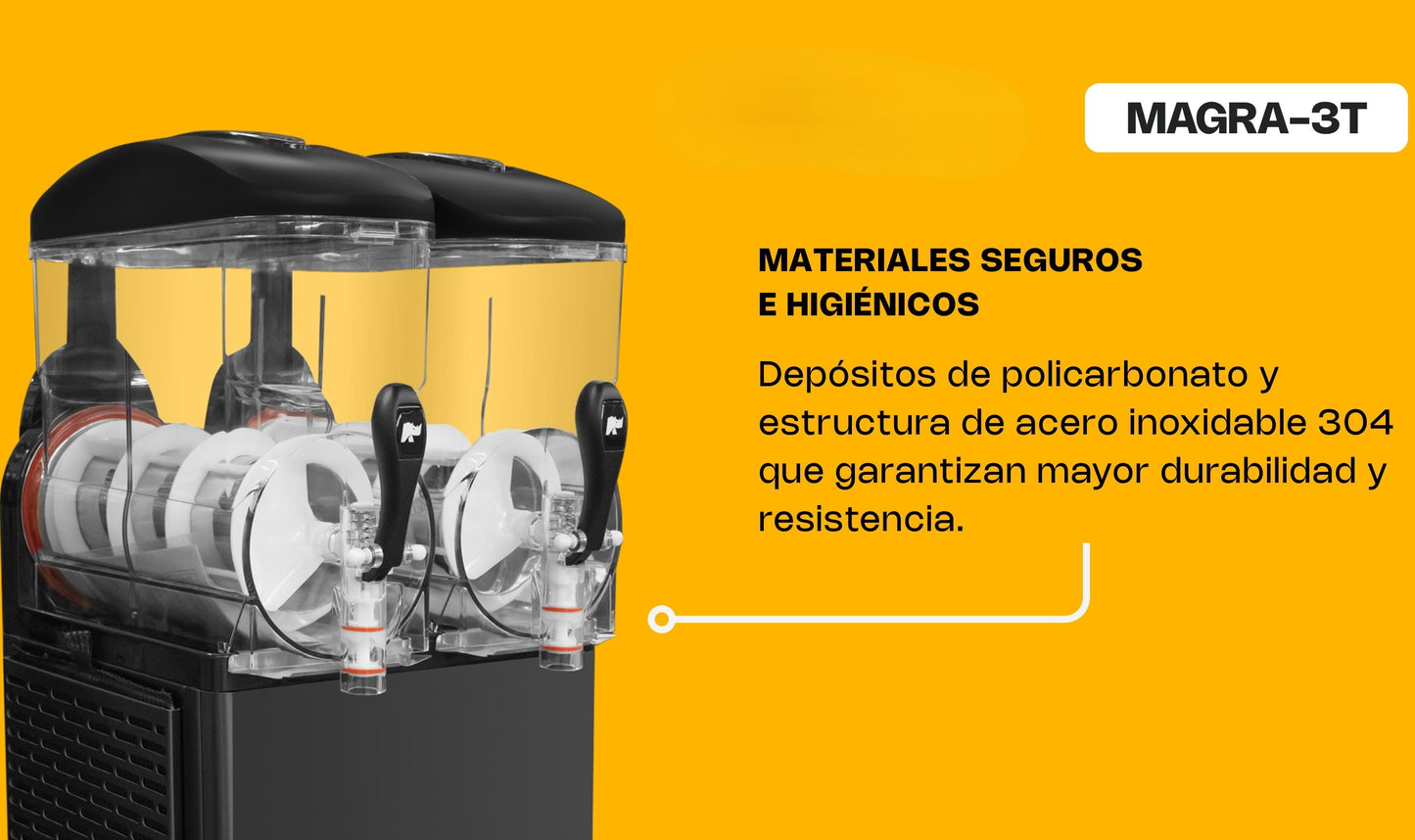 Máquina Granizadora Comercial Rhino 3 Tanques Magra-3T