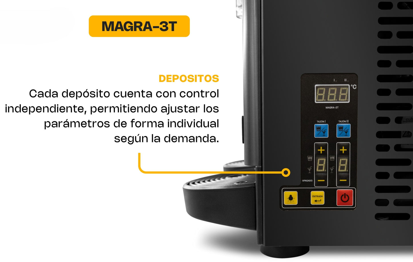 Máquina Granizadora Comercial Rhino 3 Tanques Magra-3T