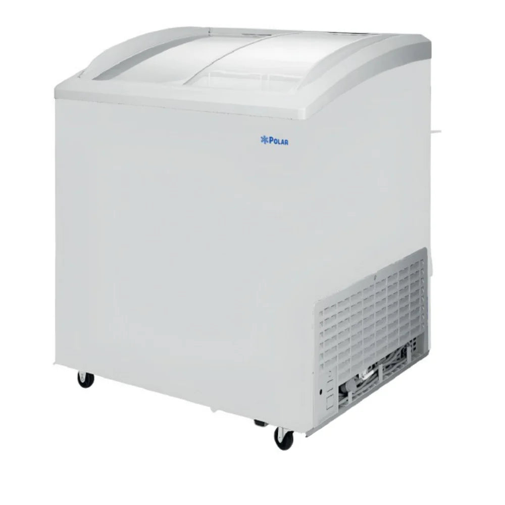 Congelador Paletero tapa cristal curvo Polar CH300CR 217 litros