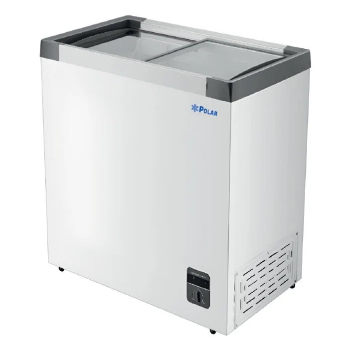 Congelador Paletero tapa cristal recto Polar CH200pr 157 litros