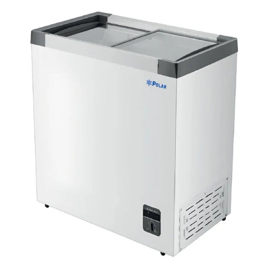 Congelador Paletero tapa cristal recto Polar CH200pr 157 litros
