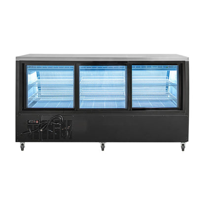 Vitrina Refrigerada Cremera Drago VCI-200 0°c A 6°c Vidrio Curvo 20.4 Pies