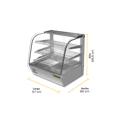 Vitrina Caliente sobre Mostrador 160L VICAMO160L / RHINO