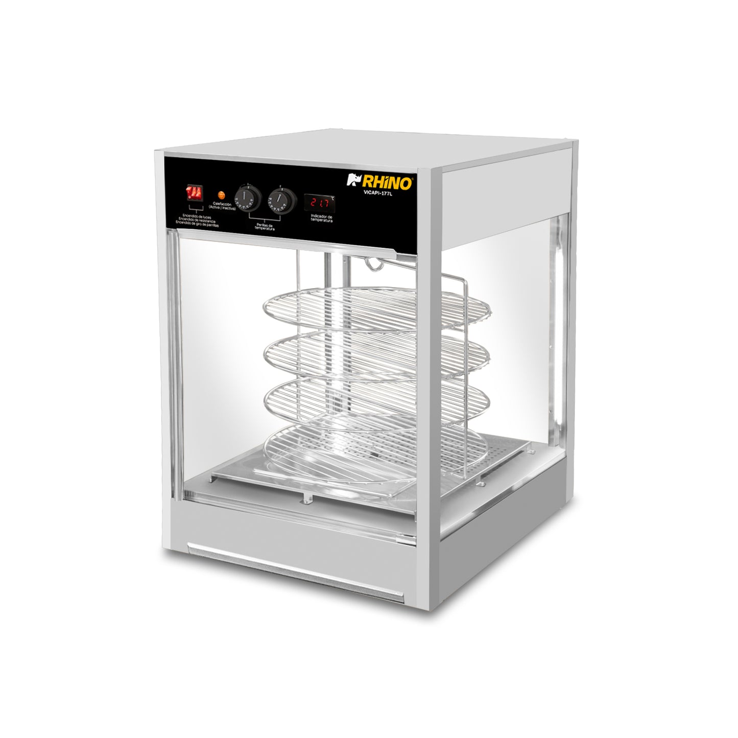 Vitrina Calentadora De Pizza Rhino Vicapi-177l