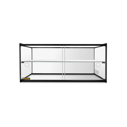 Vitrina Neutra Recta De Mostrador Rhino VITNEU-120R Vidrio Templado 120L