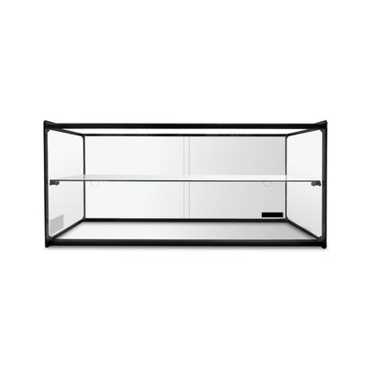Vitrina Neutra Recta De Mostrador Rhino VITNEU-120R Vidrio Templado 120L