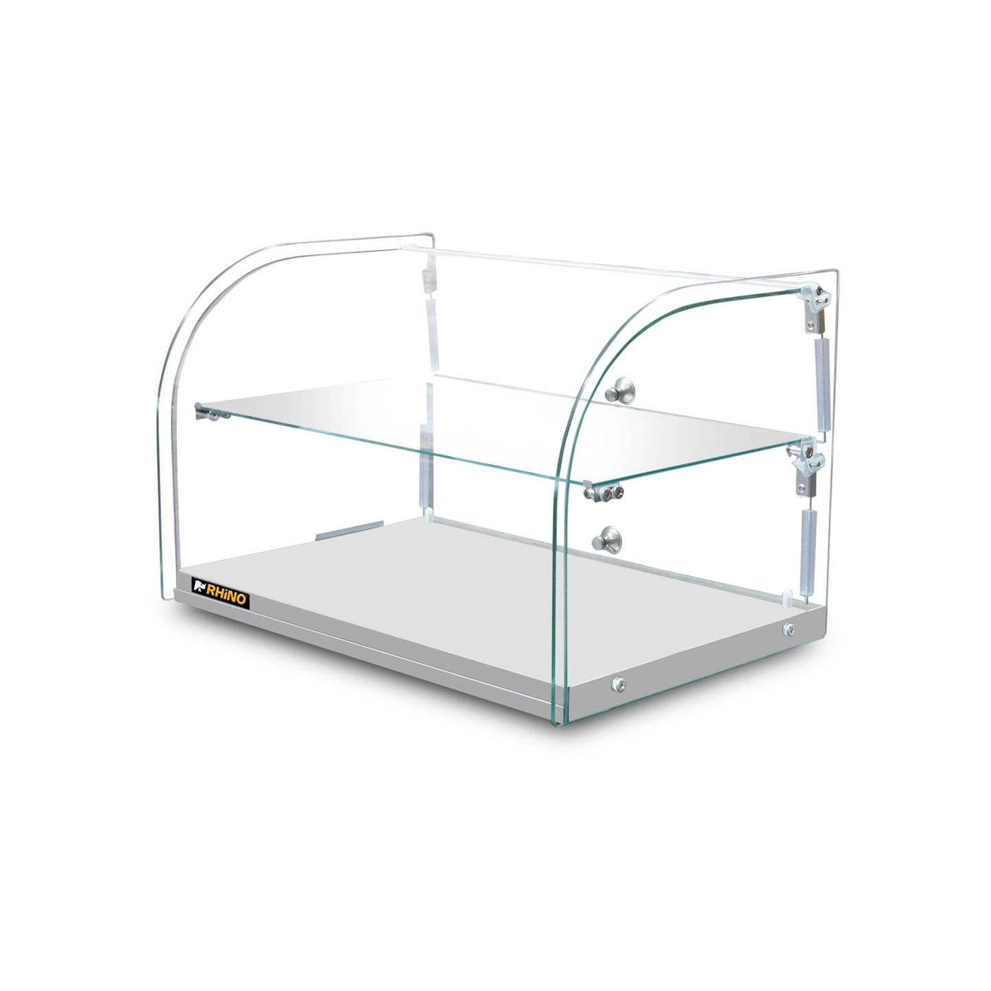 Vitrina Neutra Curva De Mostrador Rhino VITNEU-45C 45L Vidrio Templado