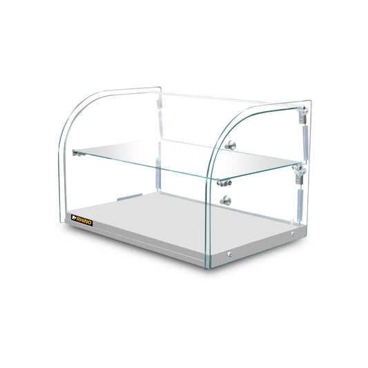 Vitrina Neutra Curva De Mostrador Rhino VITNEU-45C 45L Vidrio Templado