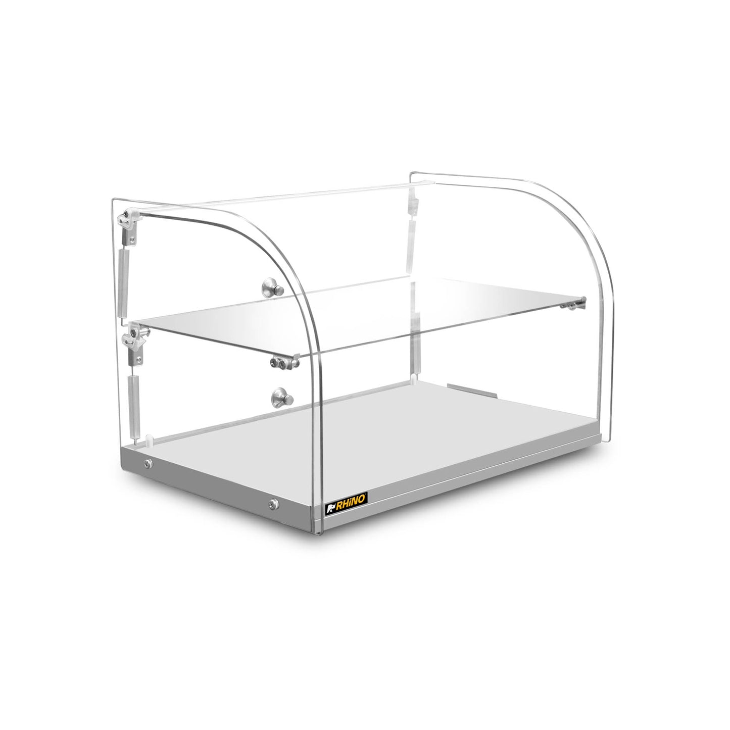 Vitrina Neutra Curva De Mostrador Rhino VITNEU-45C 45L Vidrio Templado