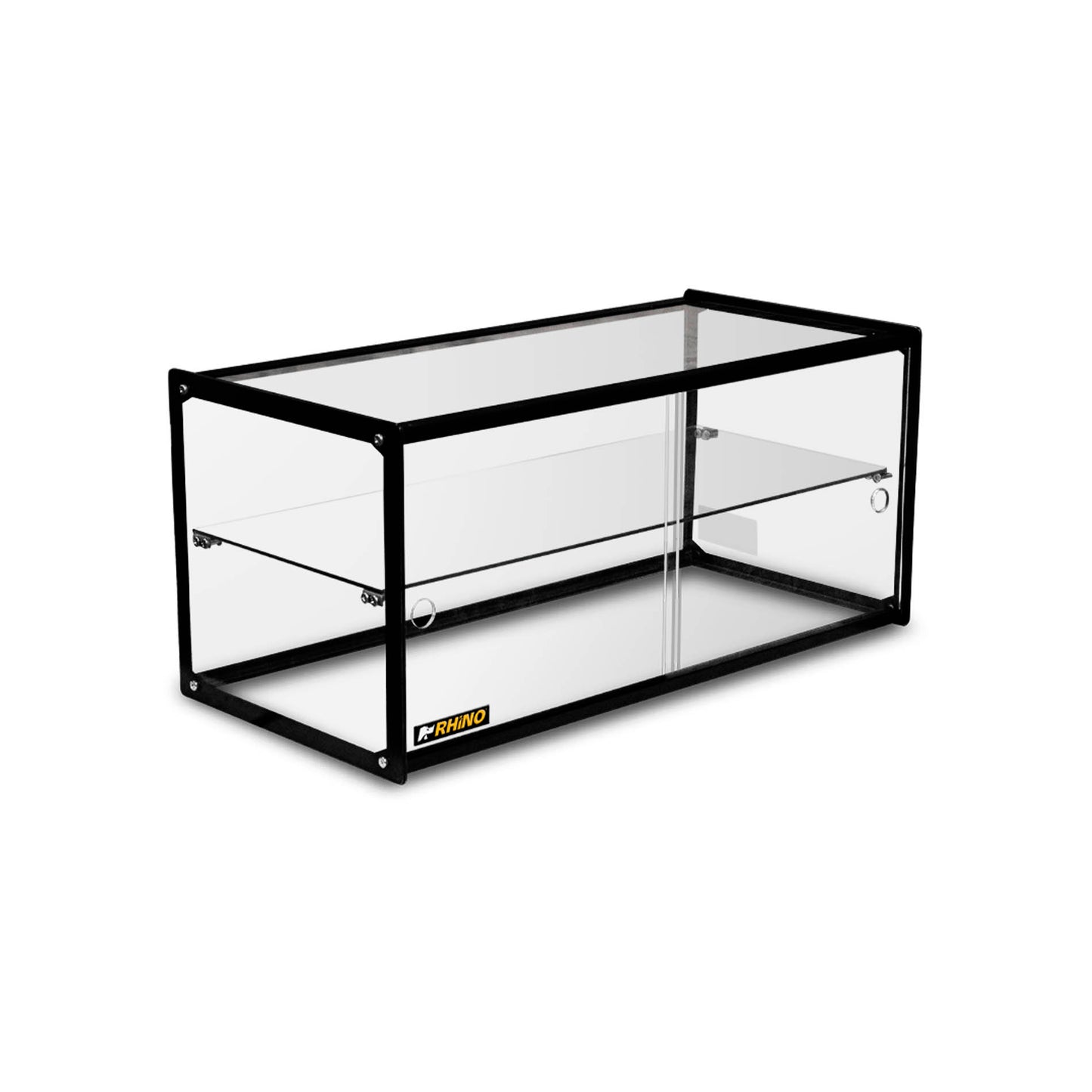 Vitrina Neutra Recta De Mostrador Rhino VITNEU-90R  Vidrio Templado 90L