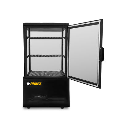 Vitrina Refrigerada Vertical Panorámica Rhino VIVEPA-2 60L 0°C a 12°C
