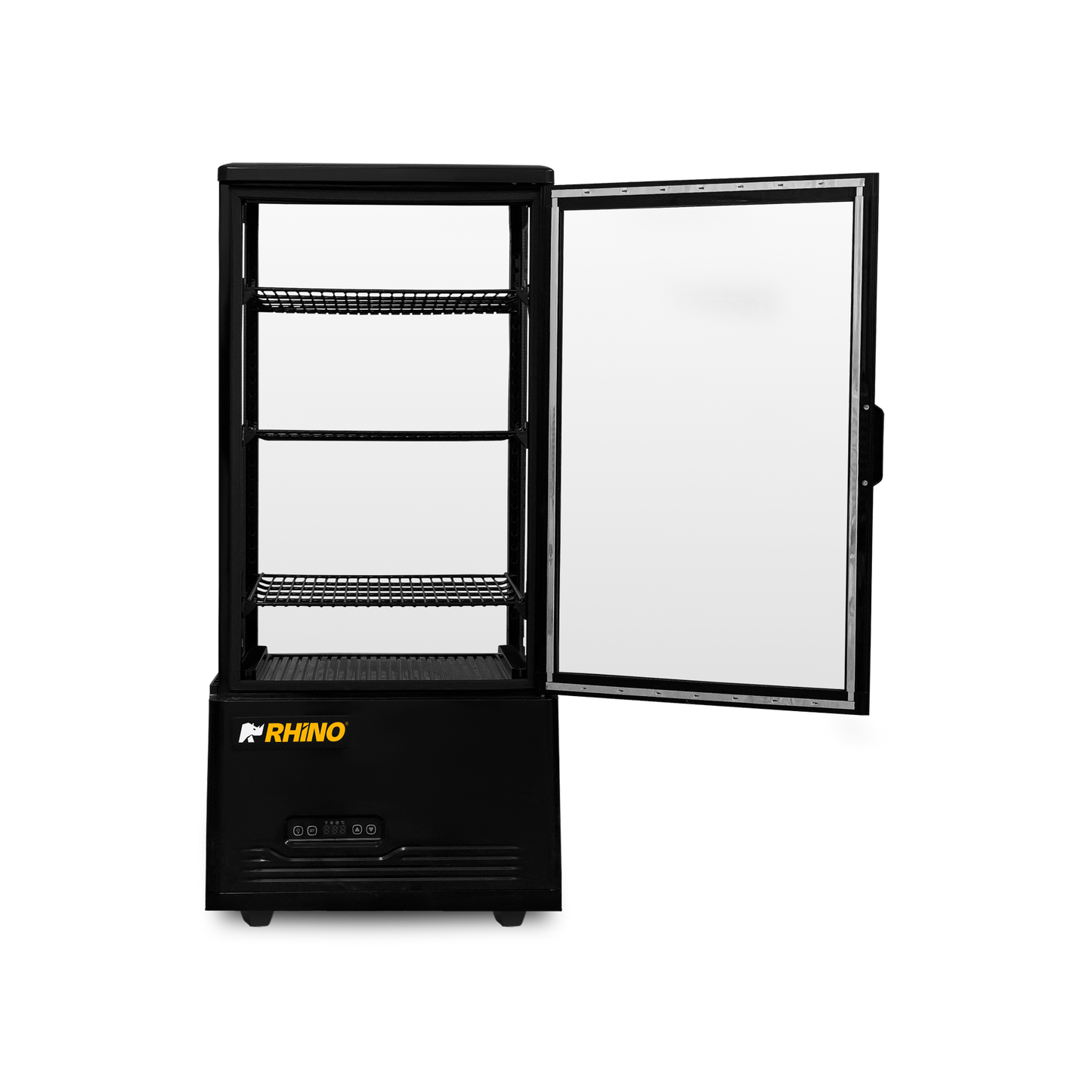 Vitrina Refrigerada Vertical Panorámica Rhino VIVEPA-3 80L 0°C a 12°C
