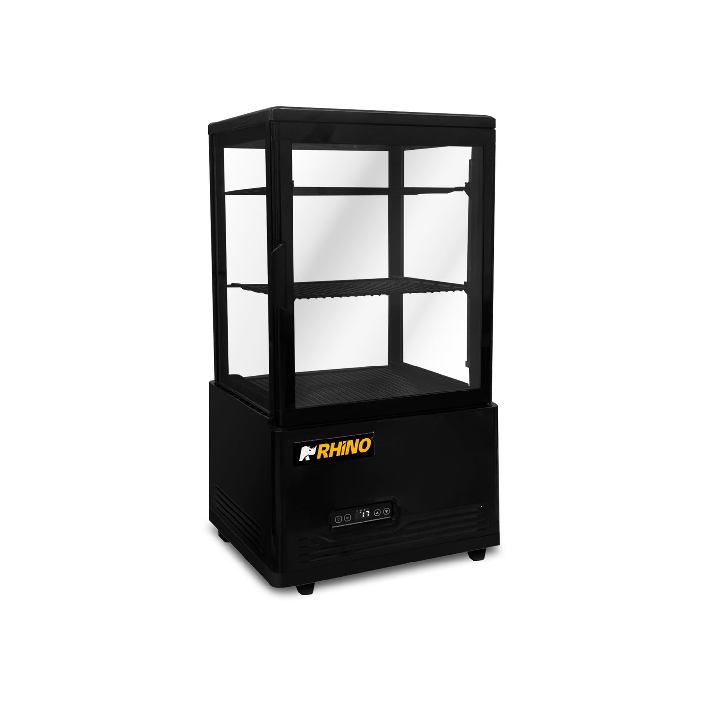 Vitrina Refrigerada Vertical Panorámica Rhino VIVEPA-2 60L 0°C a 12°C