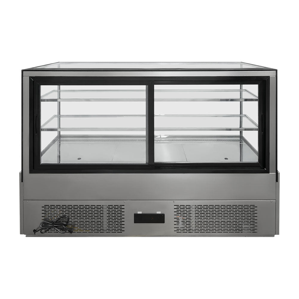 Vitrina Refrigerada Pastelera Icehaus Vpp-180 Vidrio Recto 2°C A 8°C