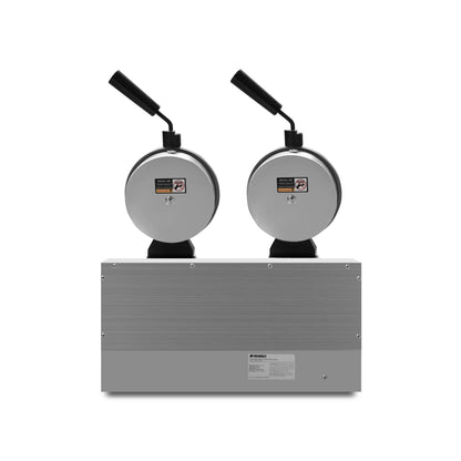 Waflera Eléctrica Comercial Doble Rhino Wabe2400 Watts 127V 50 °C a 300 °C Temperatura independiente