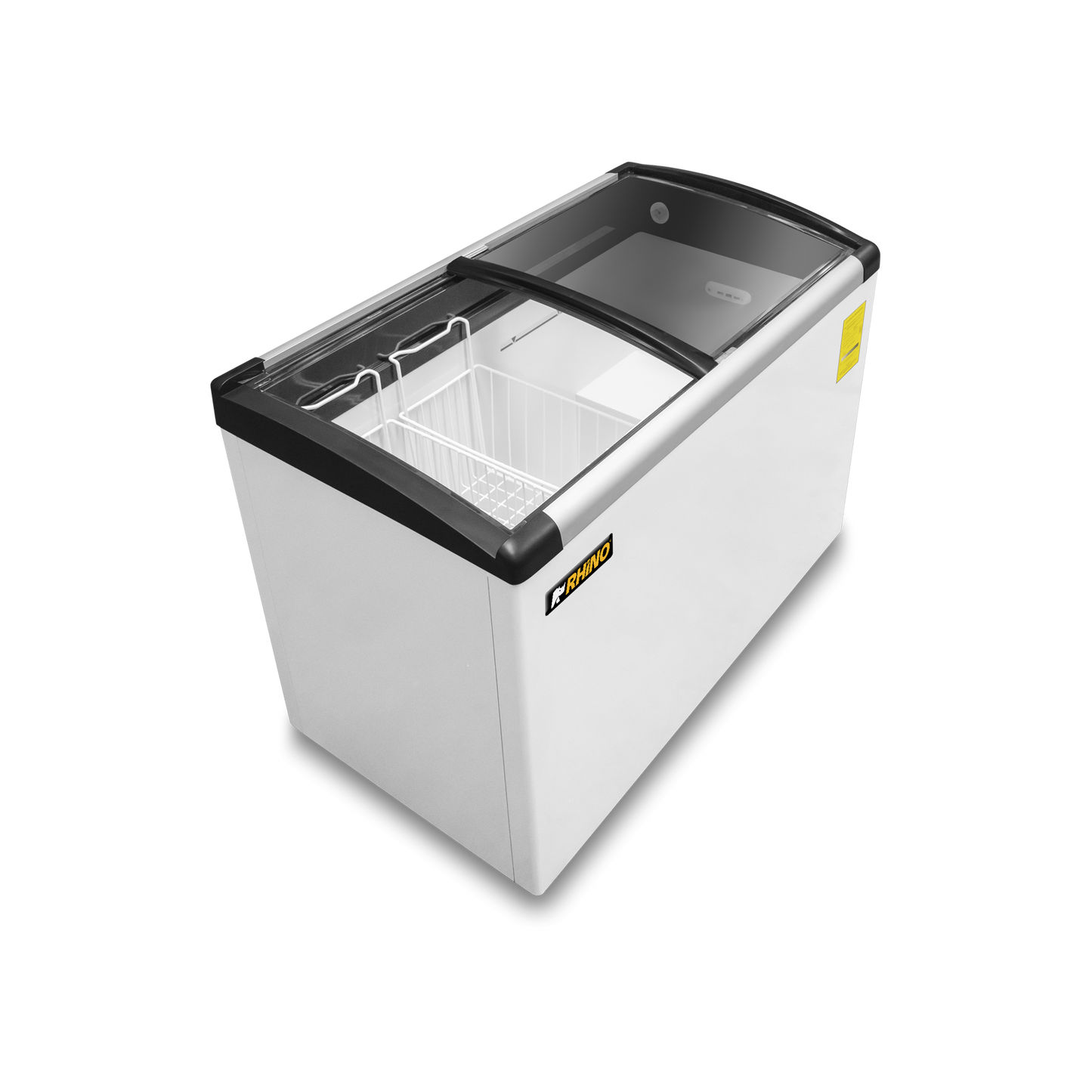 Rhino Congelador Paletero Comercial puerta cristal curvo Congecri-7c 7ft3 Rango temperatura -24°C a 5°C 127V R290