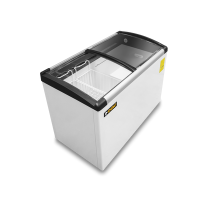 Rhino Congelador Paletero Comercial puerta cristal curvo Congecri-7c 7ft3 Rango temperatura -24°C a 5°C 127V R290