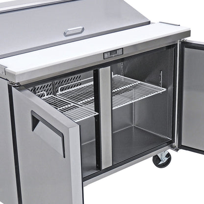 Mesa refrigerada para preparar sandwiches y ensaladas 8 INSERTOS DE 1/3 Cap. 16 ft³