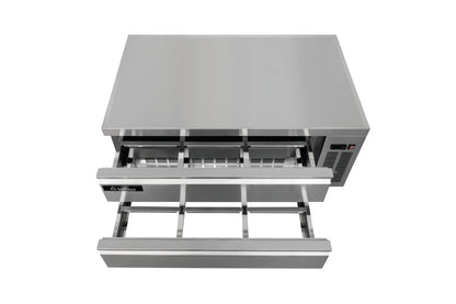 Base para Chef refrigerada 2 cajones Icehaus 9 pies rango de 0°C a 4°C