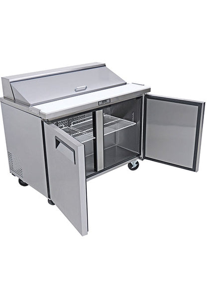 Mesa refrigerada para preparar sandwiches y ensaladas 8 INSERTOS DE 1/3 Cap. 16 ft³