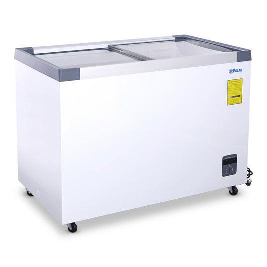Congelador Paletero tapa cristal recto Polar CH300pr 225 litros