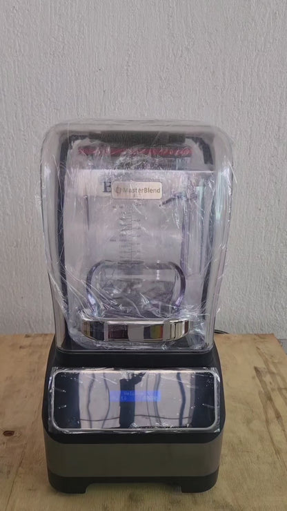 Licuadora Comercial Silenciosa Hielo Masterblend Vaso de 1.8l 2.2hp 100v con cubierta antiruido