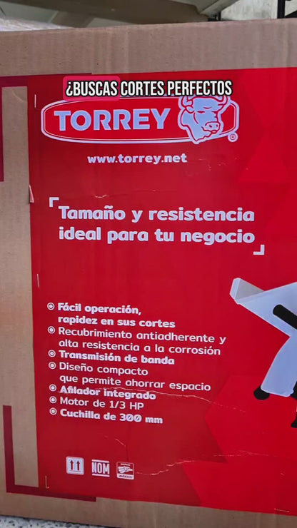 Rebanadora para carnes frías Torrey RB300DC Cuchilla De 30 Cm 1/3Hp