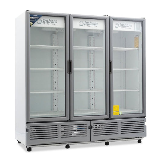 Refrigerador Comercial Refresquero Vertical Imbera G372 72 Pies 3 Puertas 110V