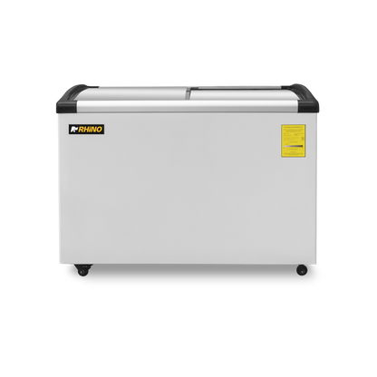 Rhino Congelador Paletero Comercial puerta cristal curvo Congecri-7c 7ft3 Rango temperatura -24°C a 5°C 127V R290